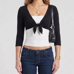 Thin Cover Up Streetwear Bolero T-shirt