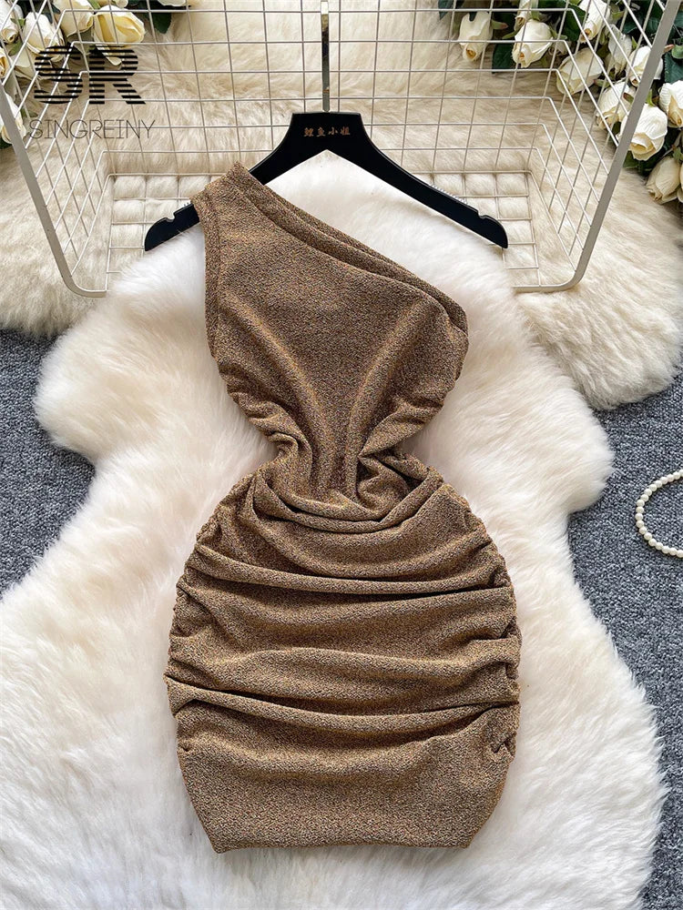 Off Shoulder Feminine Dress