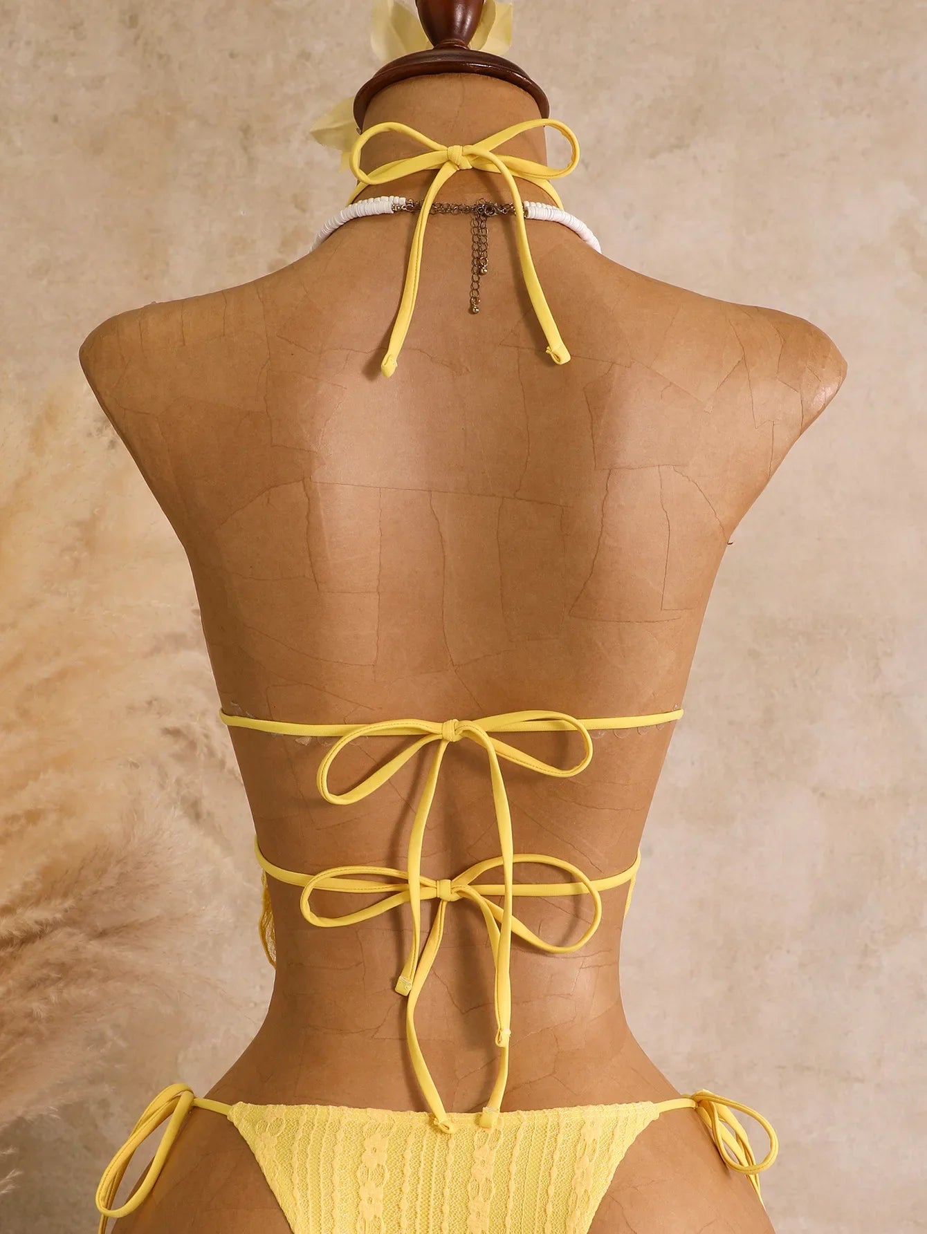 Sexy Yellow Triangle Bikini