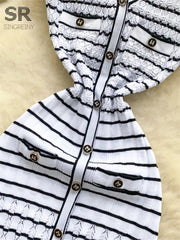 Stripe Knit OL Tank Dress
