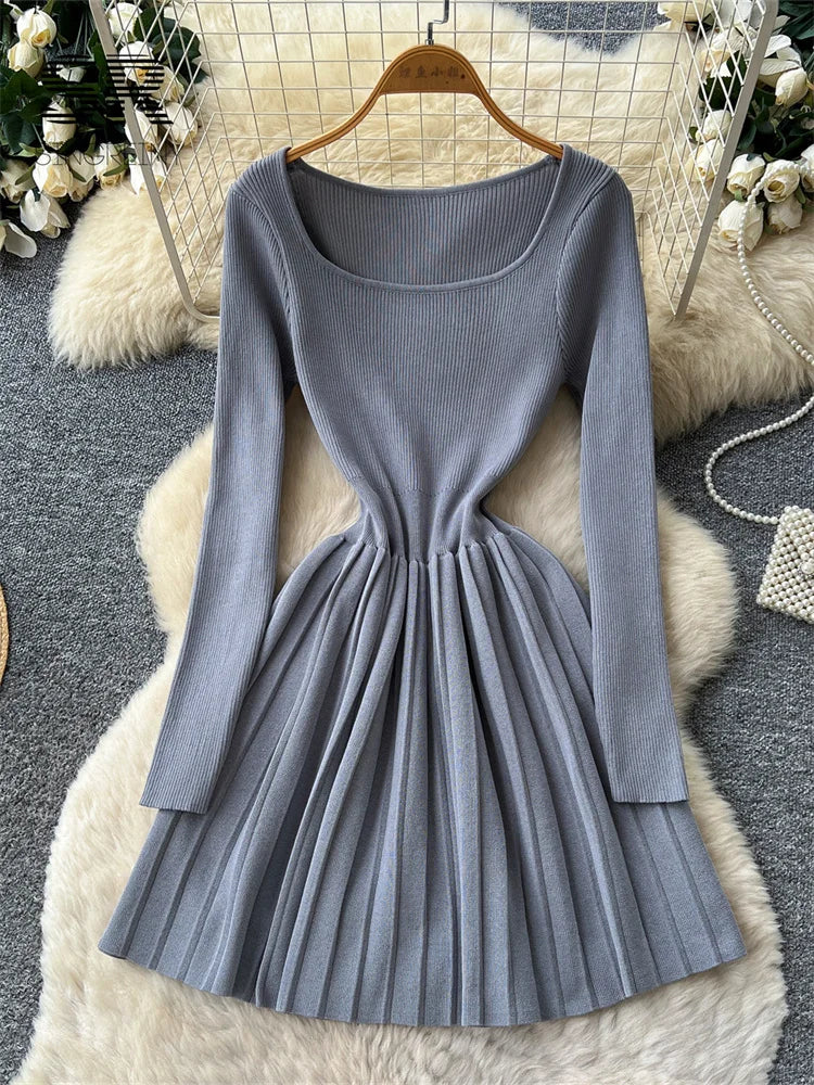 Simple Sensual Pleated Dress