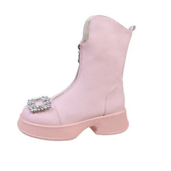 Crown Zipper Boots