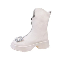 Crown Zipper Boots