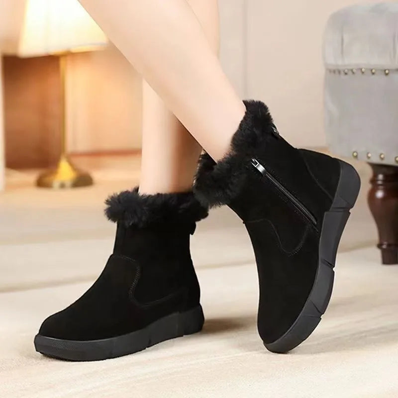 Fur Suede Wool Warm Non-slip Casual Booties Snow Boot