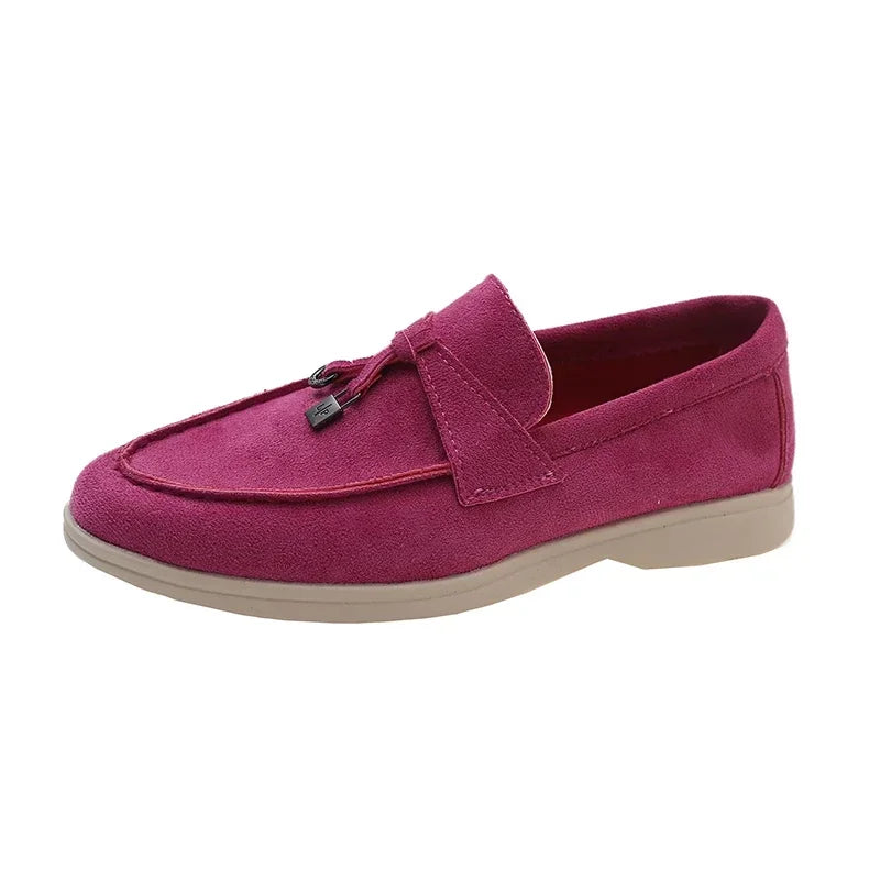 Split Toe Thick Sole Casual Leather Tabi Loafers