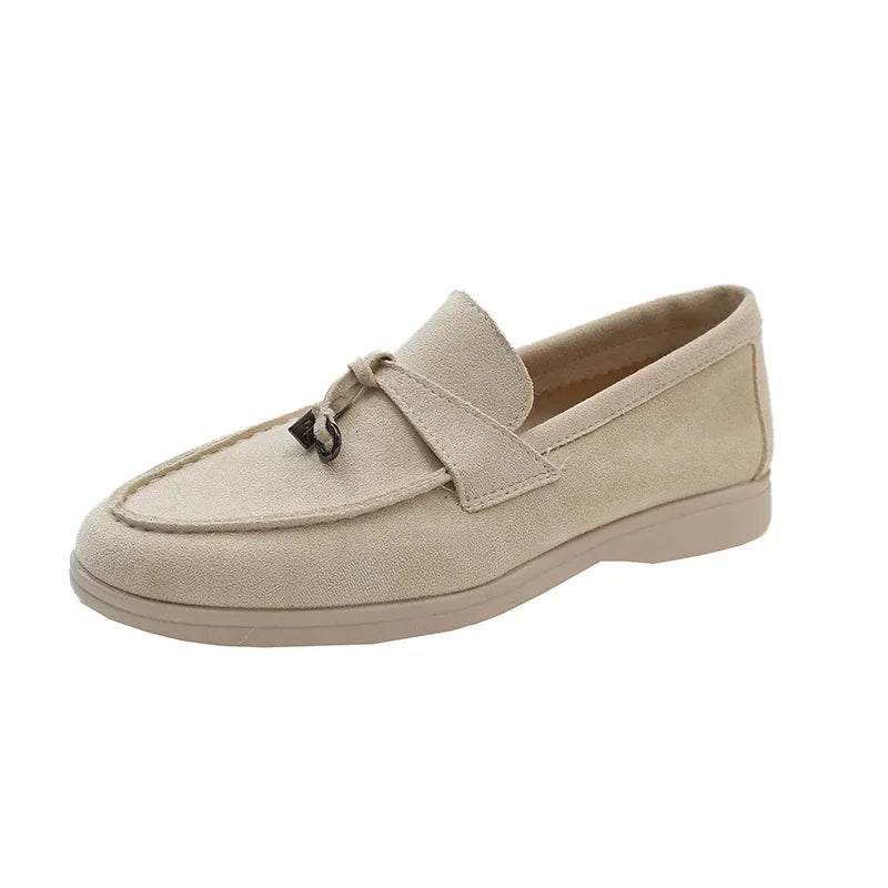 Split Toe Thick Sole Casual Leather Tabi Loafers