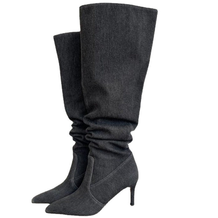 Adele Denim Boots