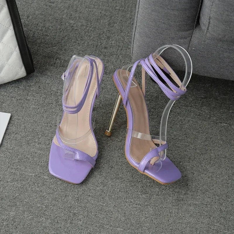 Metal Thin Heels High Heel