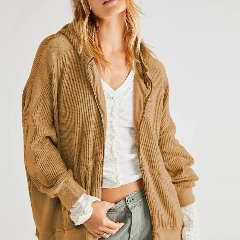 Waffle Wonderfall Zip-Up Hoodie