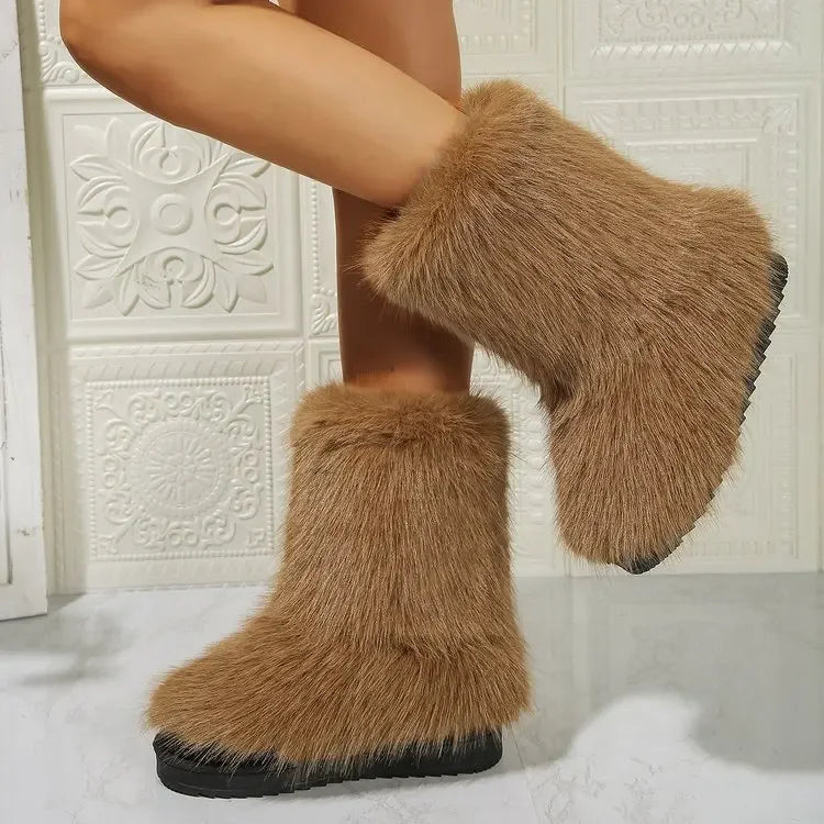 Plush Warm Snow Boots