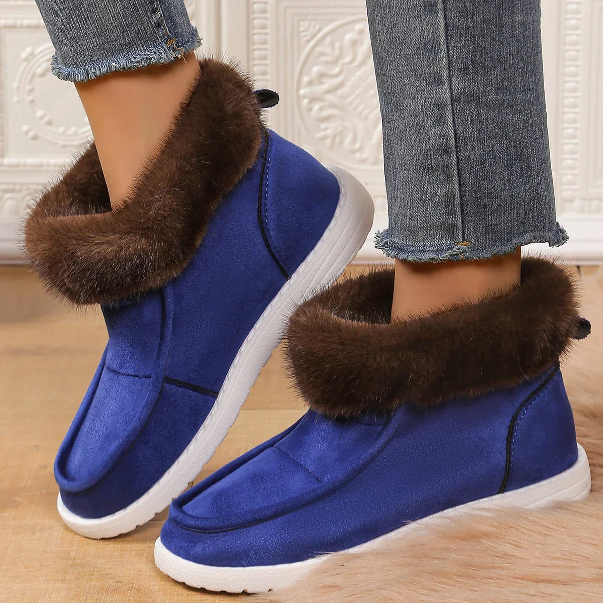 Boots New Thickening Plush Warm Snow Boots