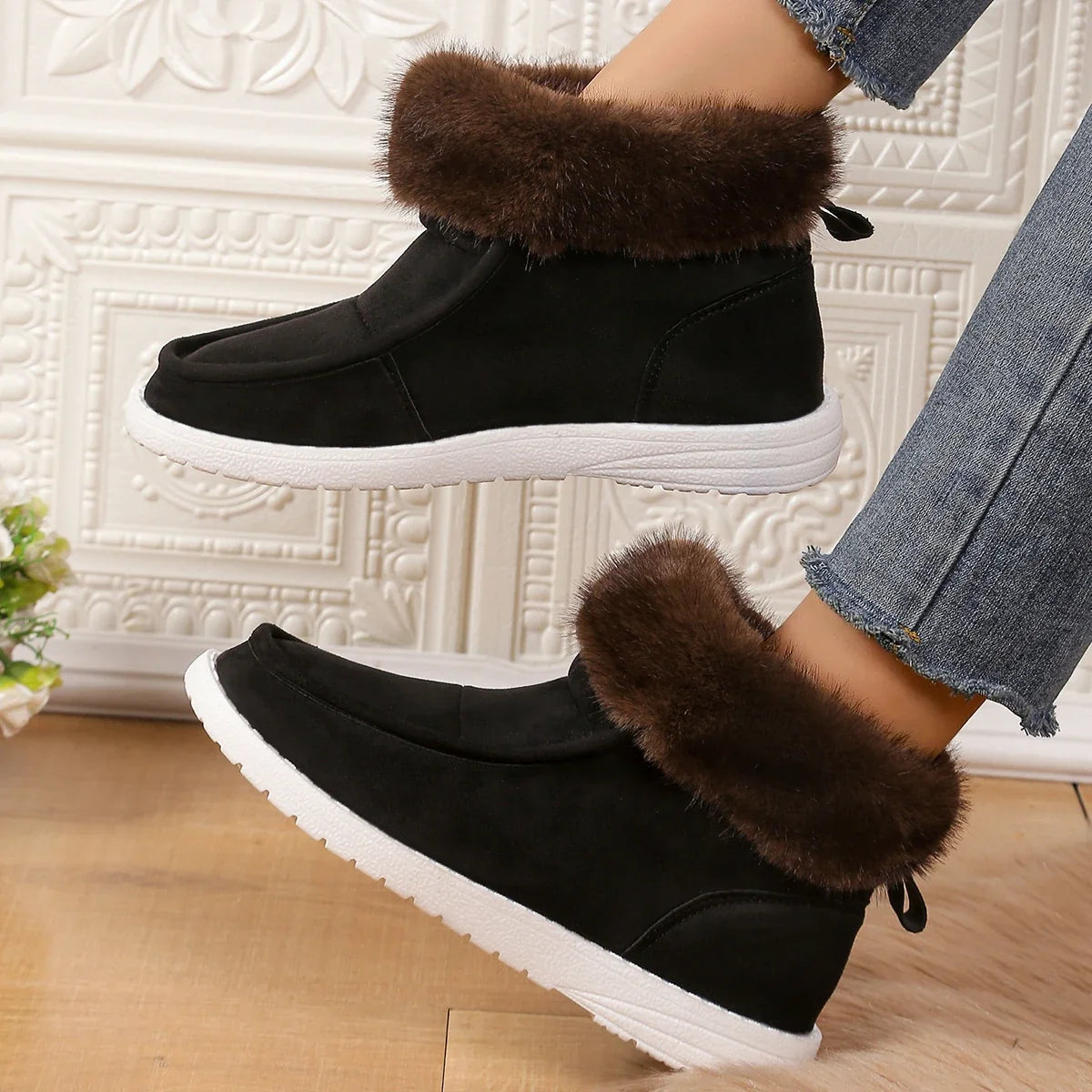 Boots New Thickening Plush Warm Snow Boots