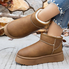Boots Short Plush Warm Snow Boots