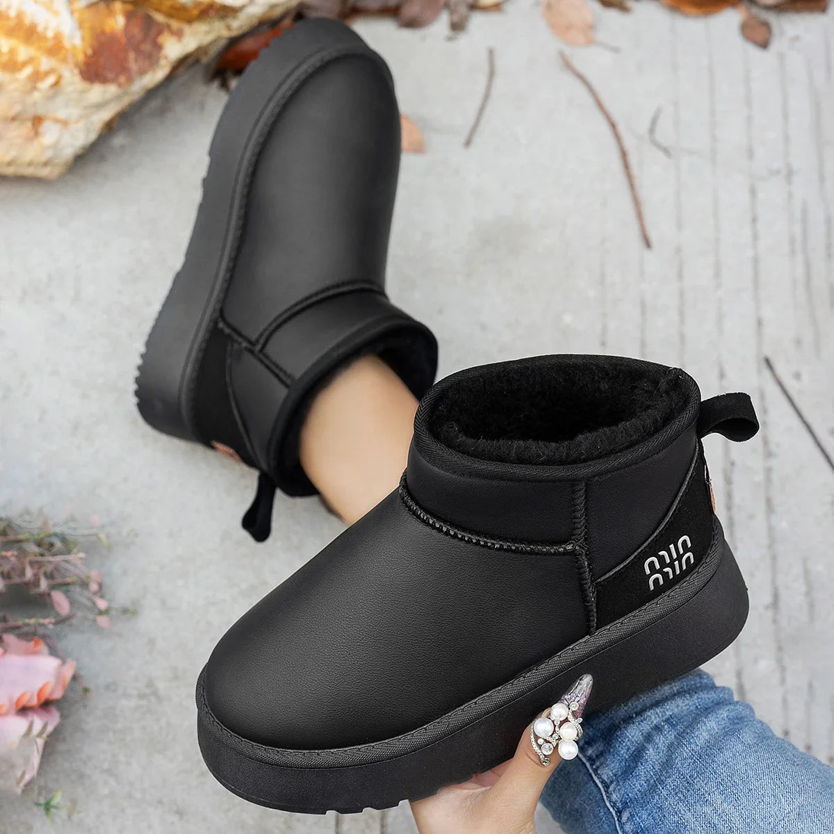 Boots Short Plush Warm Snow Boots