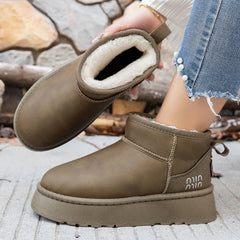 Boots Short Plush Warm Snow Boots