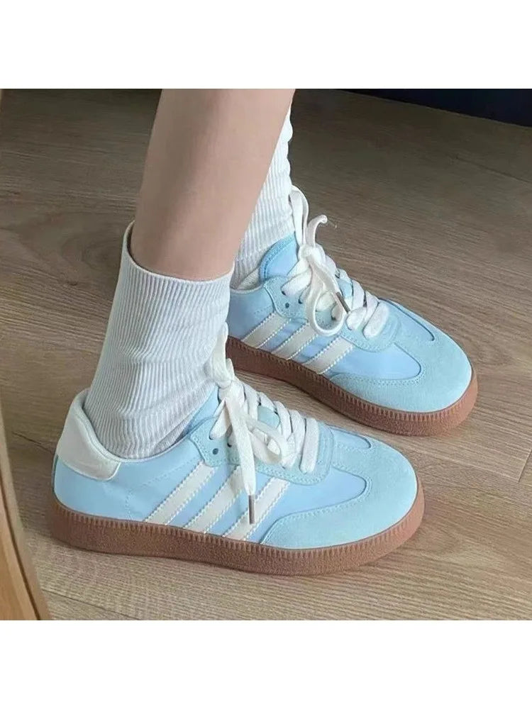 Casual Outdoor Sneakers Spring Autumn Round Toe Vulcanized Skateboard
