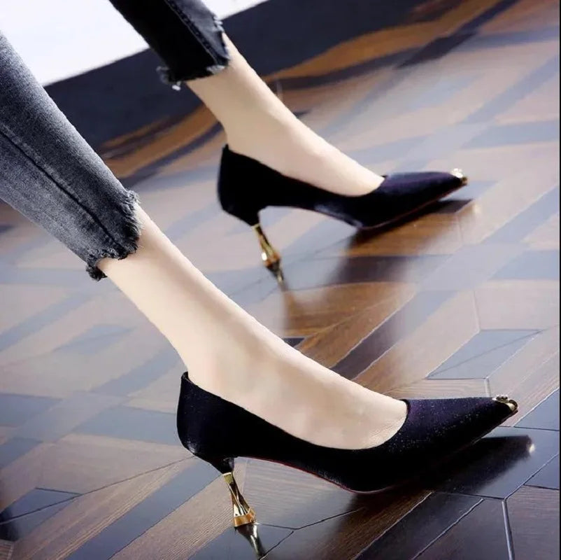 Sweet Light Weight Blue Party Lady Classic Office High Heel