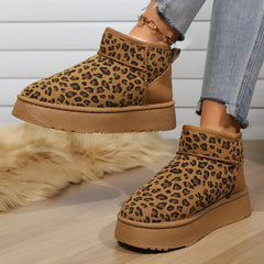 Leopard Print BootsComfortable Warm Snow Boots