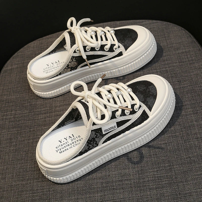 Mules Slippers Outdoor Walking Slides Casual Unique Style Skateboard