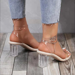 Korean Pointed Apricot Black Color Block Elegant Low Heel Pumps