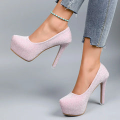 Casual Plus Size Platform Wedding Party High Heel