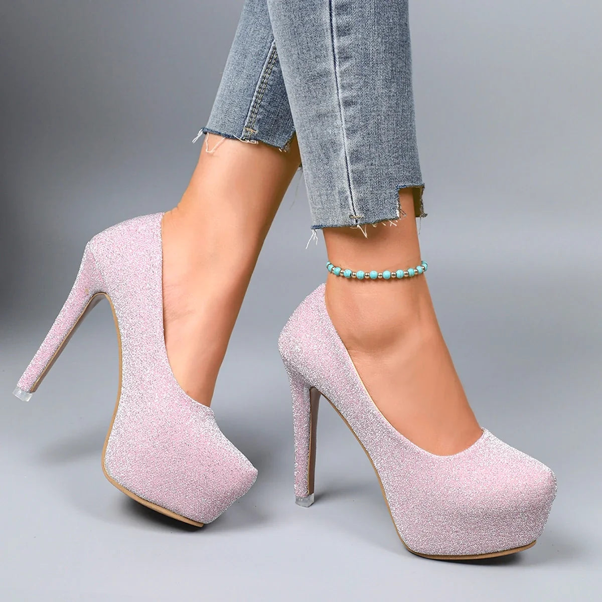 Casual Plus Size Platform Wedding Party High Heel