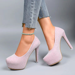 Casual Plus Size Platform Wedding Party High Heel