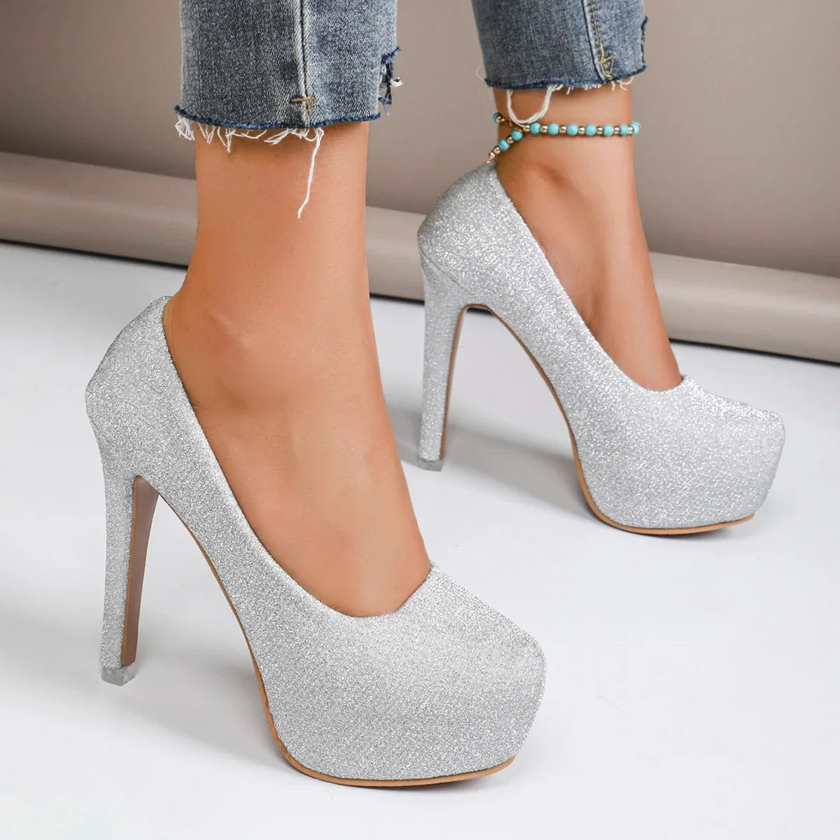 Casual Plus Size Platform Wedding Party High Heel