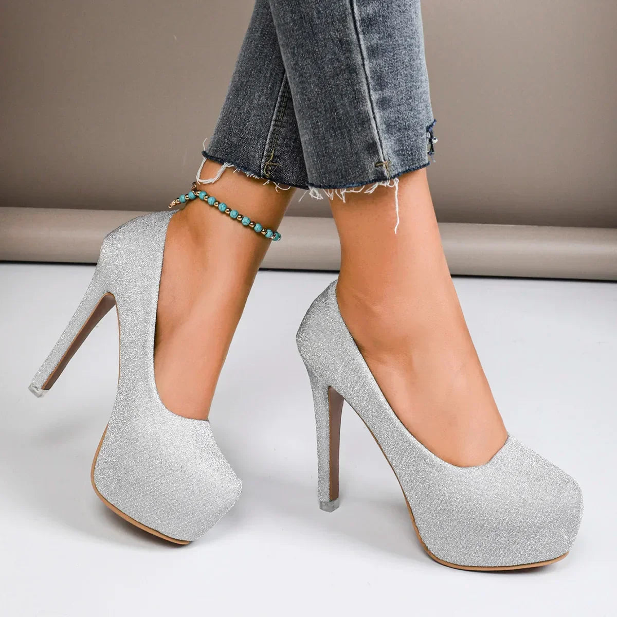 Casual Plus Size Platform Wedding Party High Heel