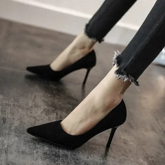 Suede High Heel Office Comfort Party High Heel