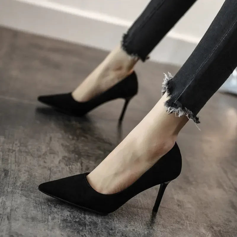 Suede High Heel Office Comfort Party High Heel