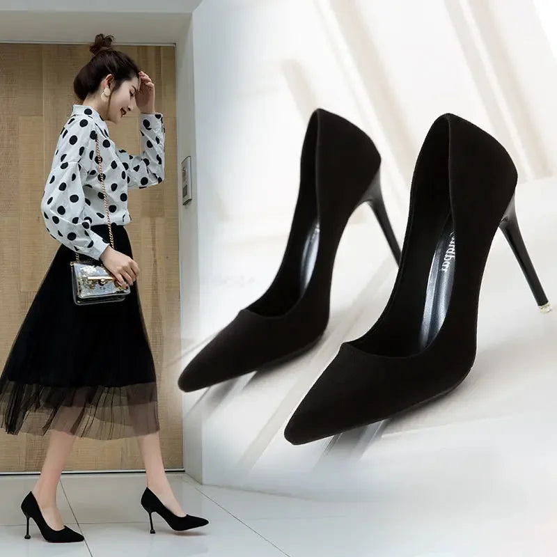 Suede High Heel Office Comfort Party High Heel
