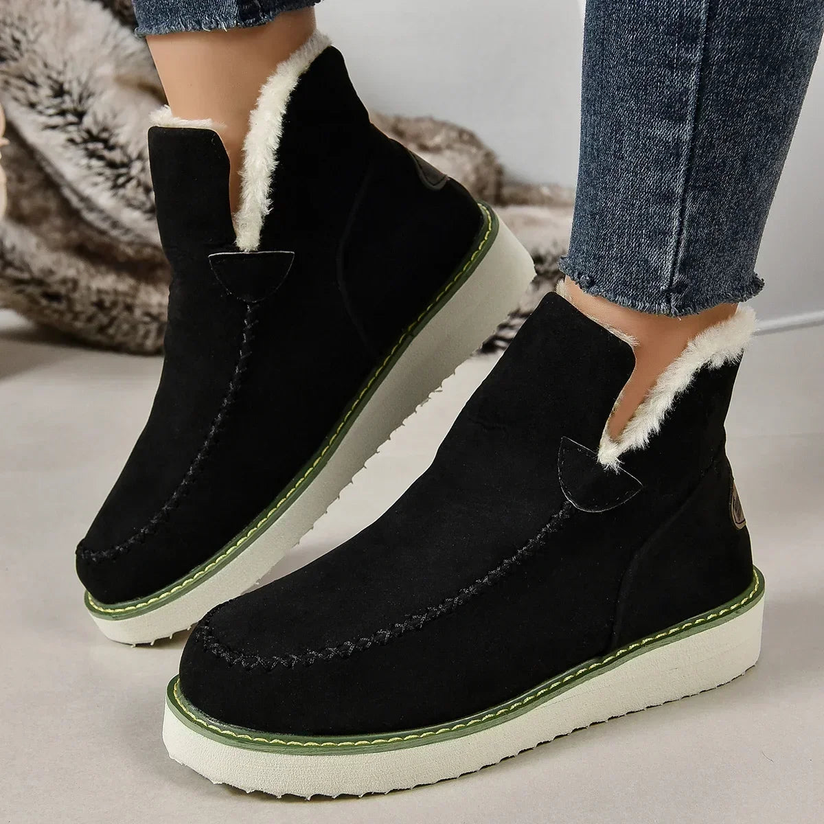 Warm Slip-On Stylish Comfort Snow Boot
