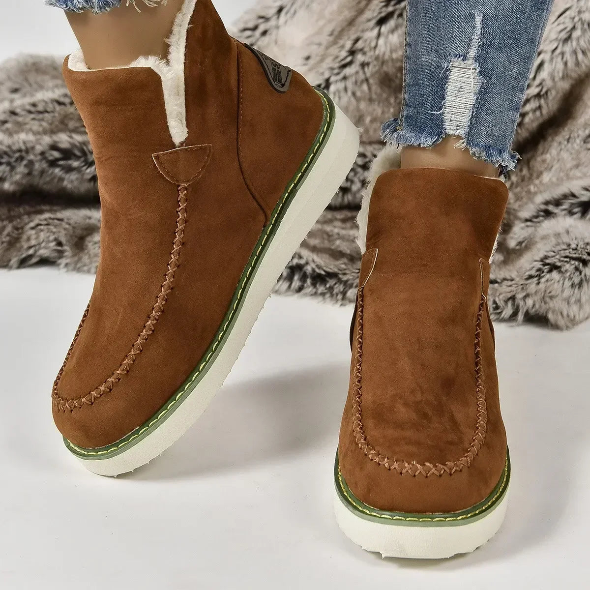 Warm Slip-On Stylish Comfort Snow Boot