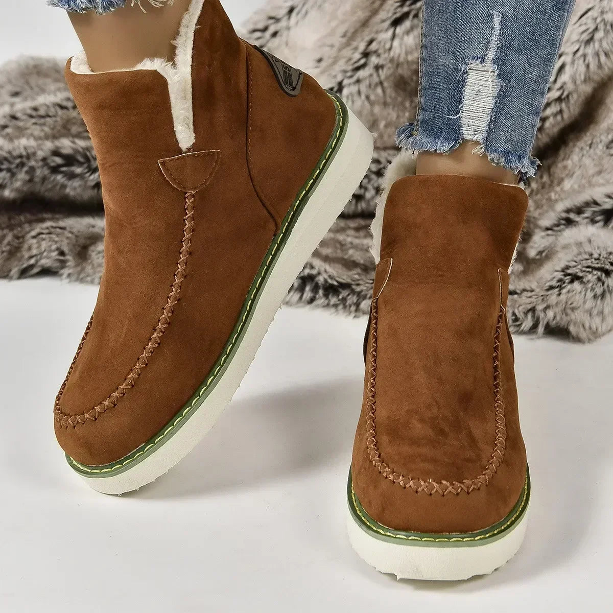 Warm Slip-On Stylish Comfort Snow Boot