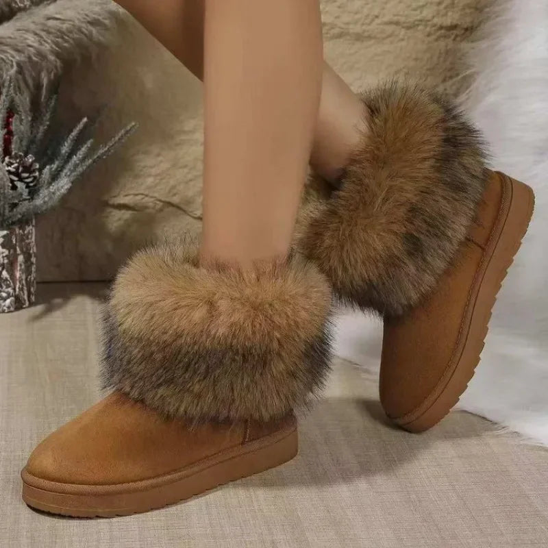 Snow Fur Boots Warm Ankle Boots