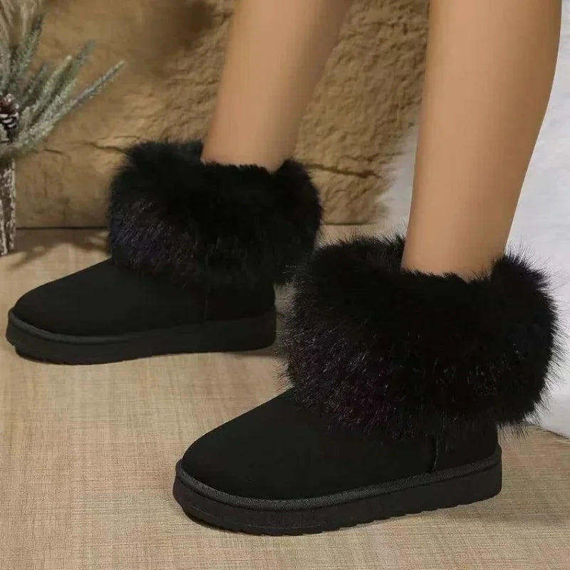Warm Plush Ankle Stylish Comfortable Casual Snow Boot