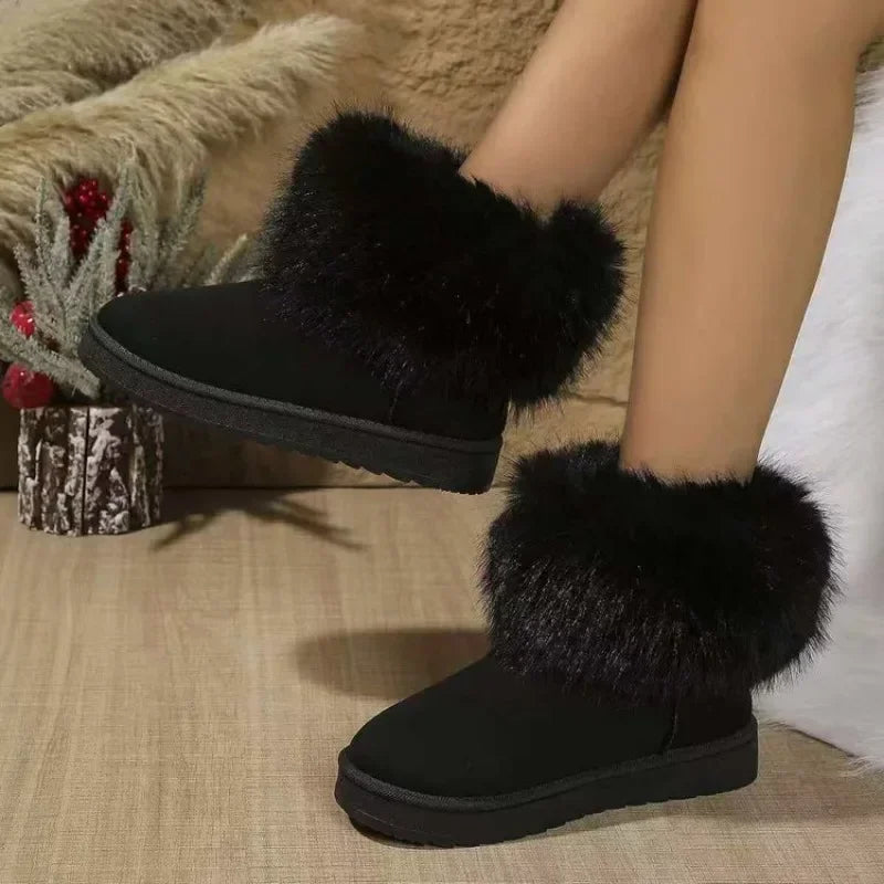Snow Fur Boots Warm Ankle Boots