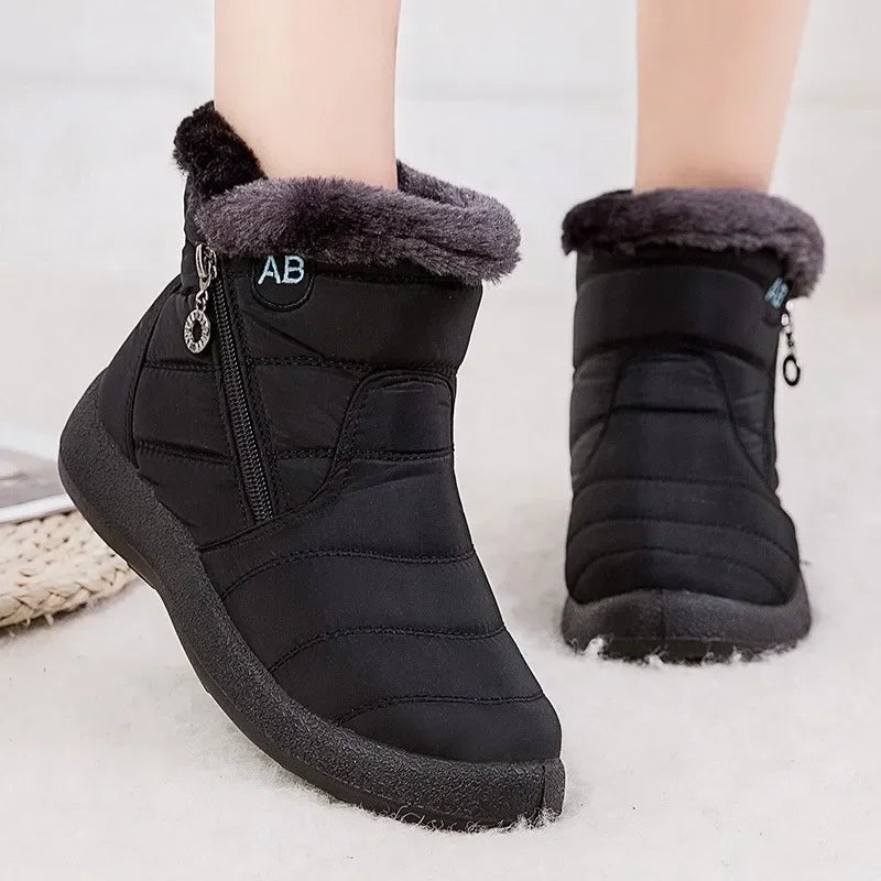 Warm Ankle Fur Waterproof Short Snow Boot