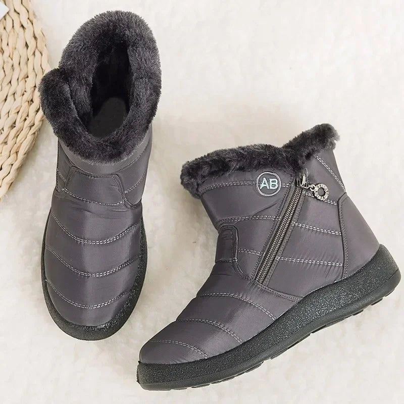 Women's Boots Warm Boots Ankle Fur Bota Feminina Shoes