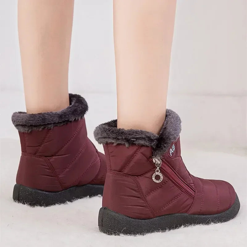 Warm Ankle Fur Waterproof Short Snow Boot