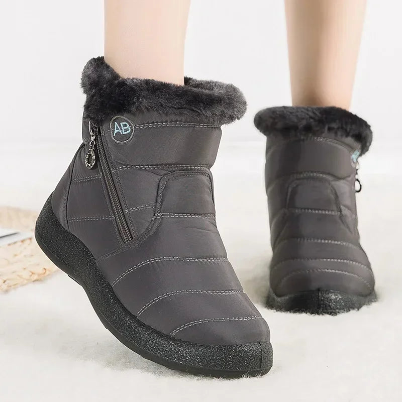 Warm Ankle Fur Waterproof Short Snow Boot