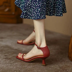 Square Head Basic Casual Party Low Heel Pumps