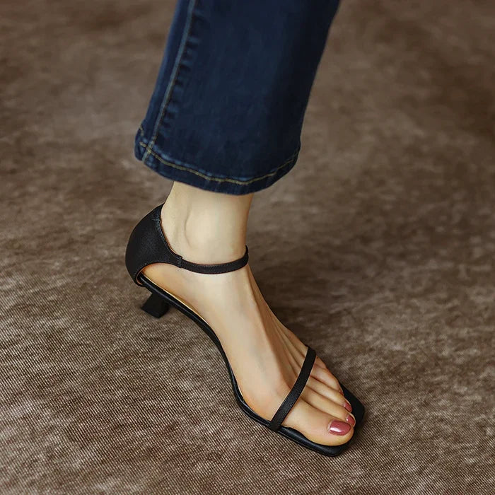 Square Head Basic Casual Party Low Heel Pumps