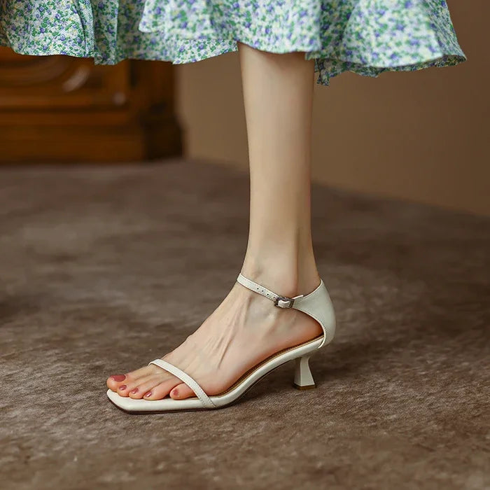 Square Head Basic Casual Party Low Heel Pumps