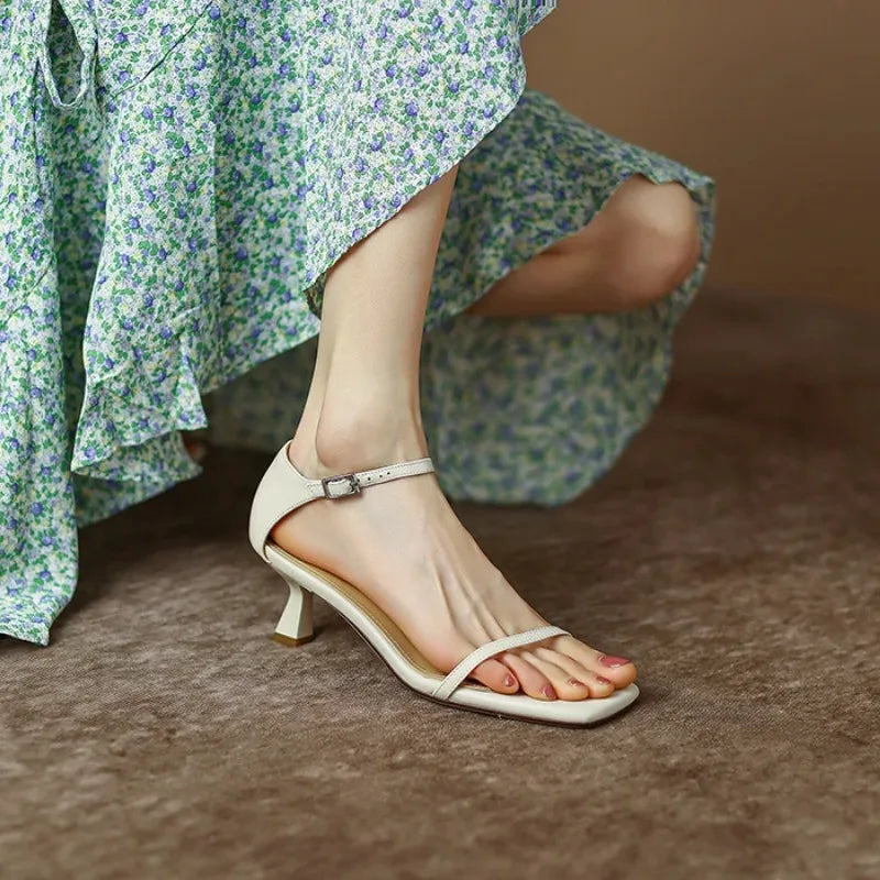Square Head Basic Casual Party Low Heel Pumps