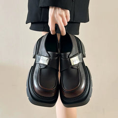 Height Increasing Black Moccasins Designer Casual Zapatos Mujer Loafers
