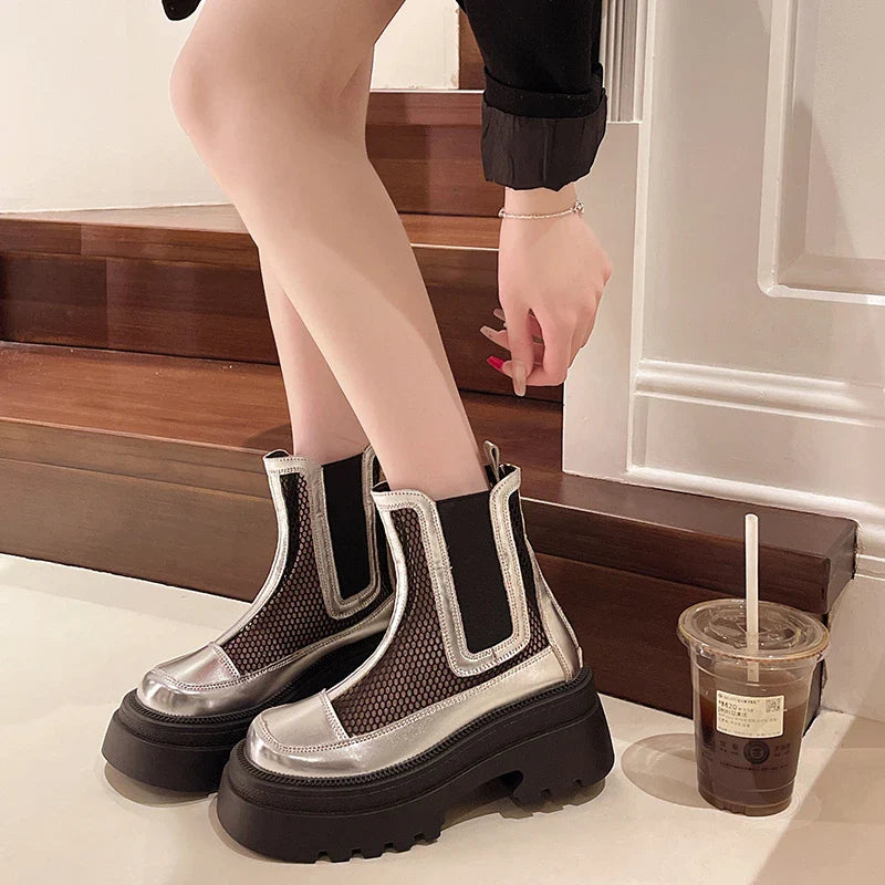Monroe Gauze Round Boots