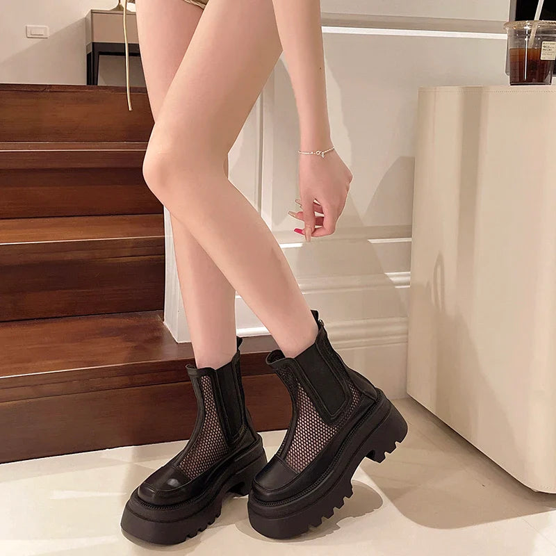 Monroe Gauze Round Boots