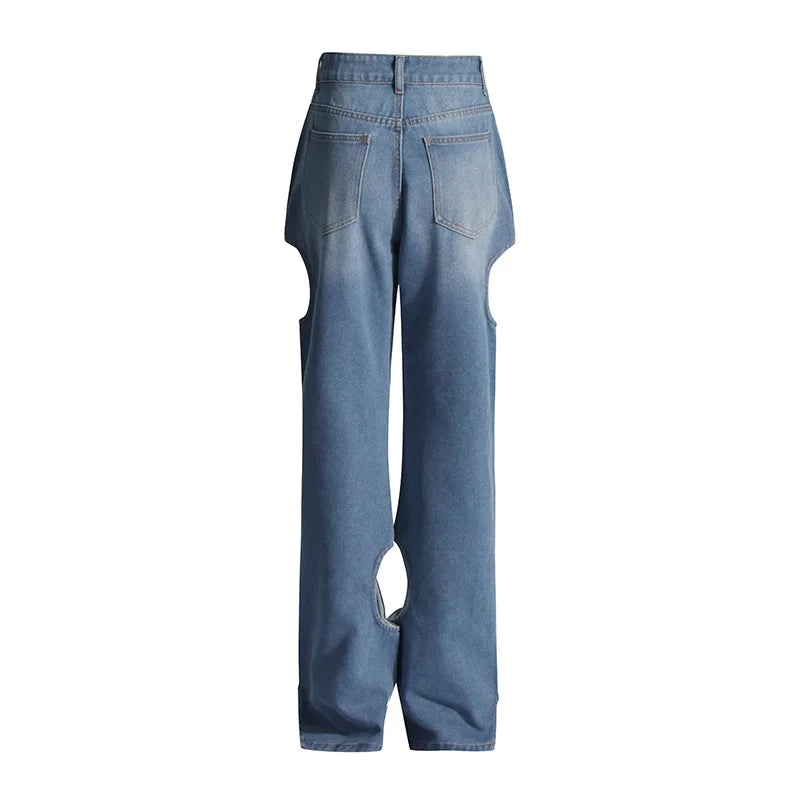 KoreStyle Hollow-Out Denim